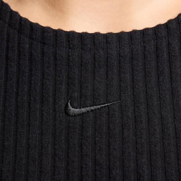 Rochie pentru femei Nike W Chill Knit Slim Sleeveless Ribbed Midi Dress  L / Black photo 3 Rochie pentru femei Nike W Chill Knit Slim Sleeveless Ribbed Midi Dress  L / Black photo 3