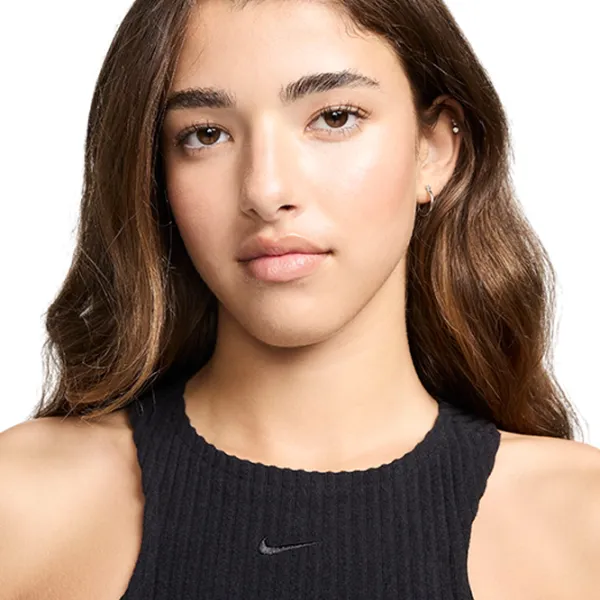 Rochie pentru femei Nike W Chill Knit Slim Sleeveless Ribbed Midi Dress  L / Black photo 4 Rochie pentru femei Nike W Chill Knit Slim Sleeveless Ribbed Midi Dress  L / Black photo 4
