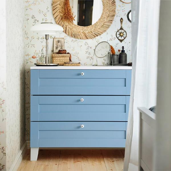 Комод Ikea Platsa/Sannidal 73 x 80 x 57см / МДФ / Синий photo 7