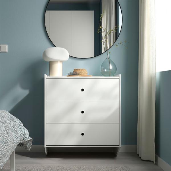 Комод Ikea Racknas 78 x 69 x 40см / ДСП / Белый photo 2