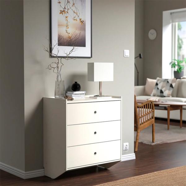 Комод Ikea Racknas 78 x 69 x 40см / ДСП / Белый photo 5