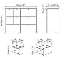 Комод Ikea Visthus 96 x 122 x 49см / МДФ / Белый photo 5