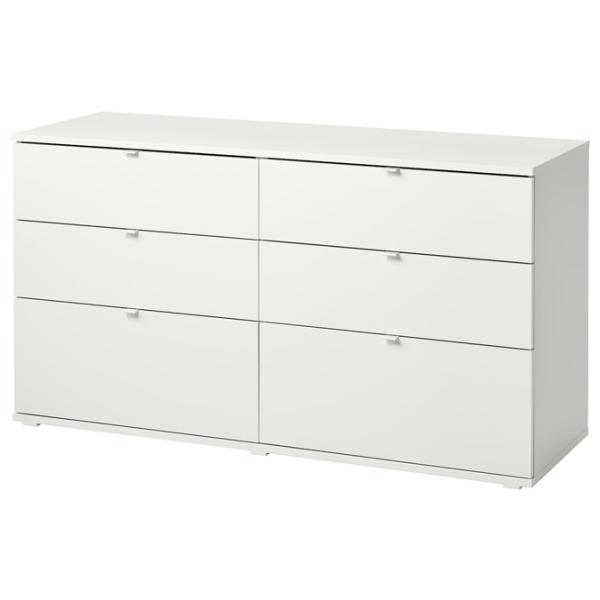 Комод Ikea Vihals 75 x 140 x 47см / МДФ / Белый photo 1