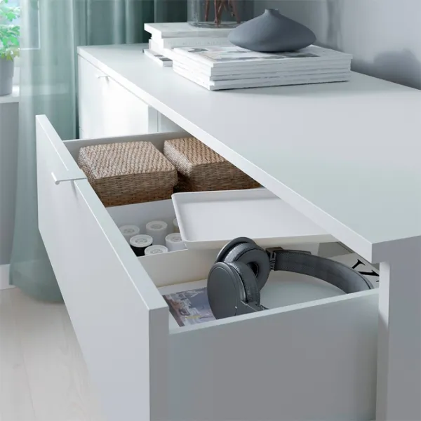 Комод Ikea Vihals 75 x 140 x 47см / МДФ / Белый photo 3