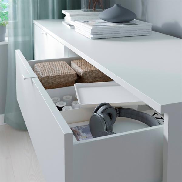 Комод Ikea Vihals 75 x 140 x 47см / МДФ / Белый photo 3