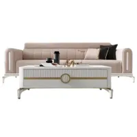 Măsuță de cafea Modalife Gold bella 000000123 White