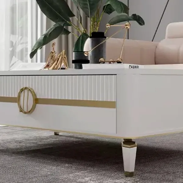 Журнальный столик Modalife Gold bella 000000123 Белый photo 2 Журнальный столик Modalife Gold bella 000000123 Белый photo 2