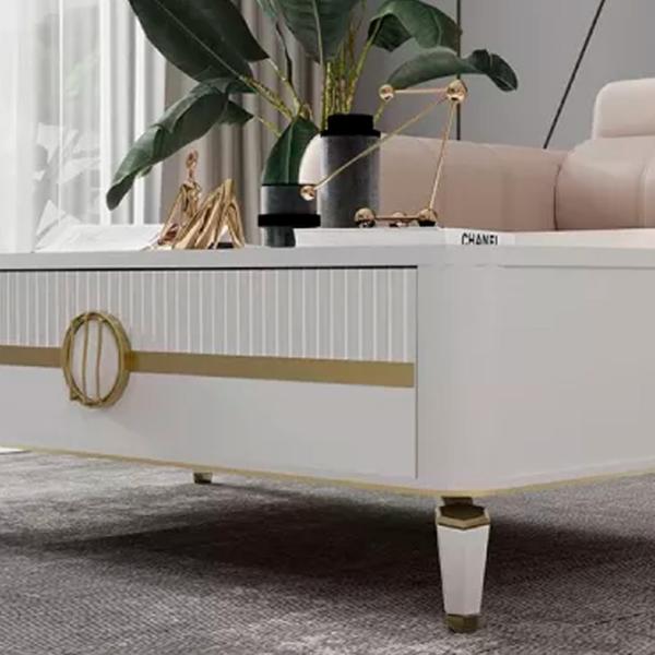 Журнальный столик Modalife Gold bella 000000123 Белый photo 2 Журнальный столик Modalife Gold bella 000000123 Белый photo 2