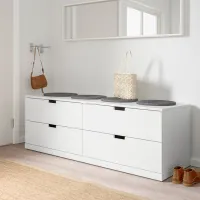 Комод Ikea Nordli 54 x 160 x 47см / МДФ / Белый photo 2