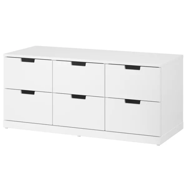 Комод Ikea Nordli 54 x 120 x 47см / МДФ / Белый photo 1