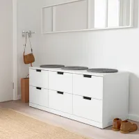 Комод Ikea Nordli 54 x 120 x 47см / МДФ / Белый photo 4