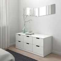 Комод Ikea Nordli 54 x 120 x 47см / МДФ / Белый photo 5