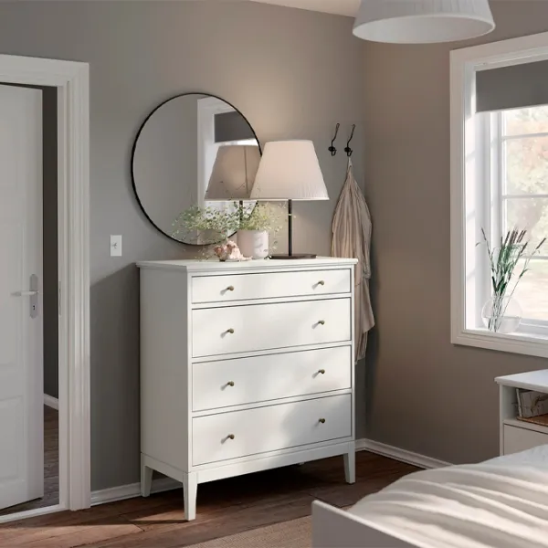 Comodă Ikea Idanas 118 x 104 x 50 / MDF / Alb photo 3