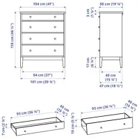 Комод Ikea Idanas 118 x 104 x 50см / МДФ / Белый photo 7