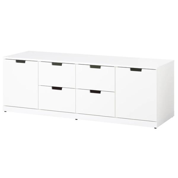 Комод Ikea Nordli 54 x 160 x 47см / МДФ / Белый photo 1