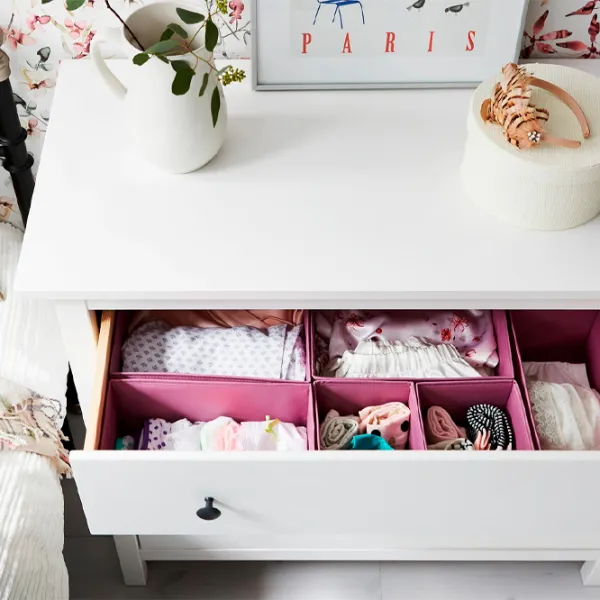 Comodă Ikea Hemnes 96 x 108 x 50 / MDF / Alb photo 3