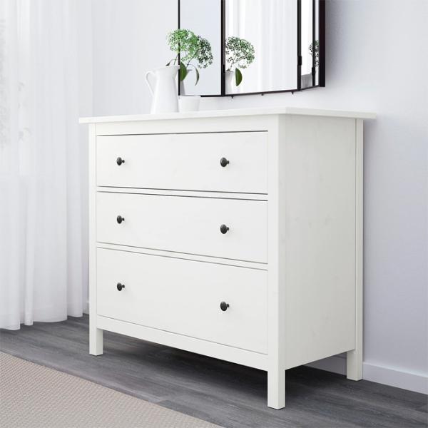 Comodă Ikea Hemnes 96 x 108 x 50 / MDF / Alb photo 5