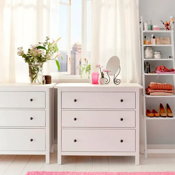 Comodă Ikea Hemnes 96 x 108 x 50 / MDF / Alb photo 6