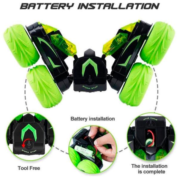 Машинка Richi Tichi 82256 8600022382256 10 км/ч / 2.4 ГГц / Зелёный Черный photo 2 Машинка Richi Tichi 82256 8600022382256 10 км/ч / 2.4 ГГц / Зелёный Черный photo 2