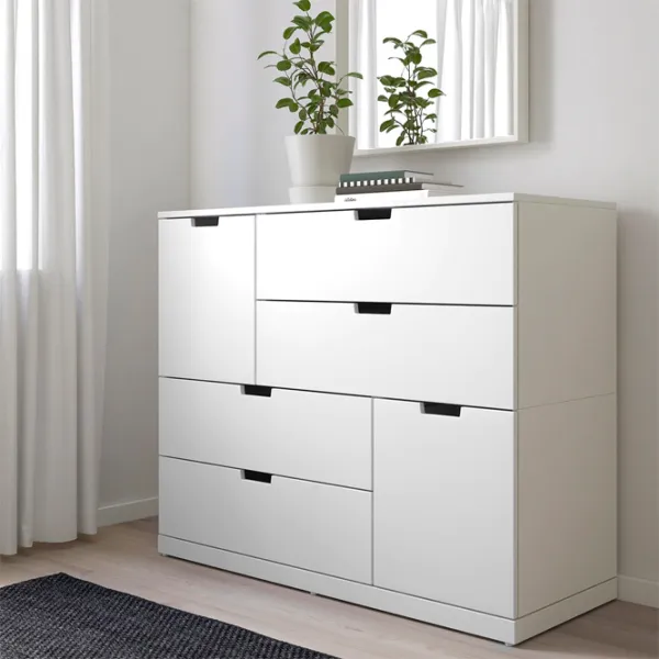 Комод Ikea Nordli 99 x 120 x 47см / МДФ / Белый photo 4