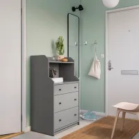 Comodă Ikea Hauga 116 x 70 x 46 / MDF / Gray photo 3