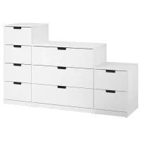 Комод Ikea Nordli 99 x 160 x 47см / МДФ / Белый