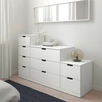 Комод Ikea Nordli 99 x 160 x 47см / МДФ / Белый photo 2