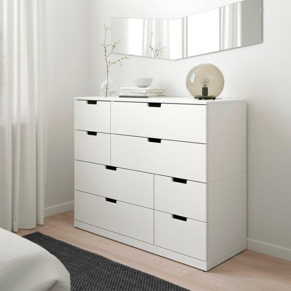 Комод Ikea Nordli 99 x 120 x 47см / МДФ / Белый photo 4