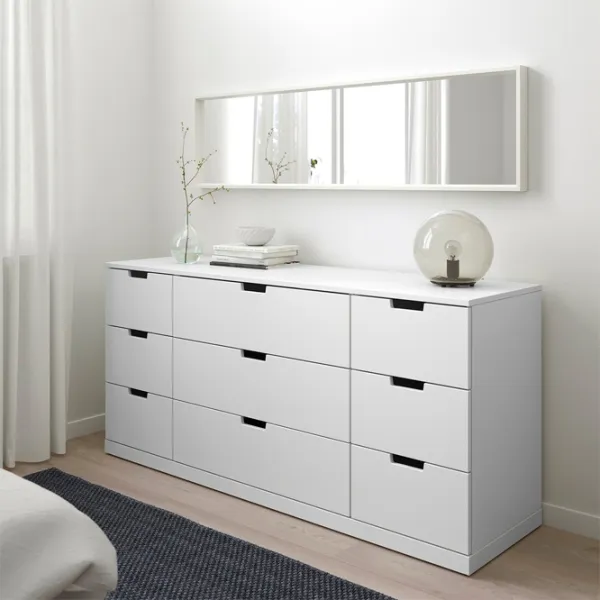 Комод Ikea Nordli 76 x 160 x 47см / МДФ / Белый photo 3