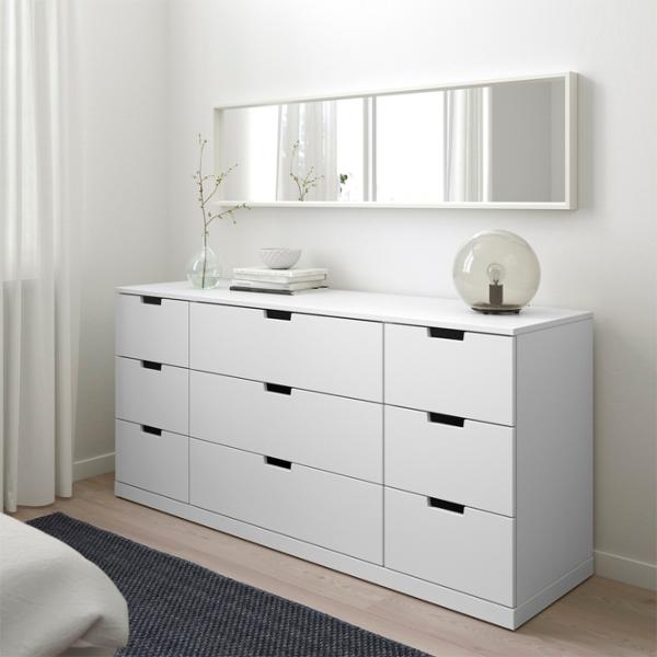 Комод Ikea Nordli 76 x 160 x 47см / МДФ / Белый photo 3