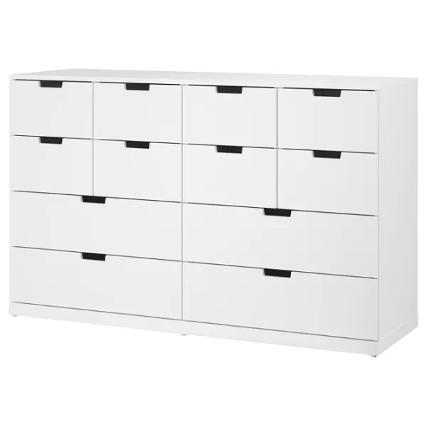 Comodă Ikea Nordli 99 x 160 x 47 / MDF / Alb photo 1