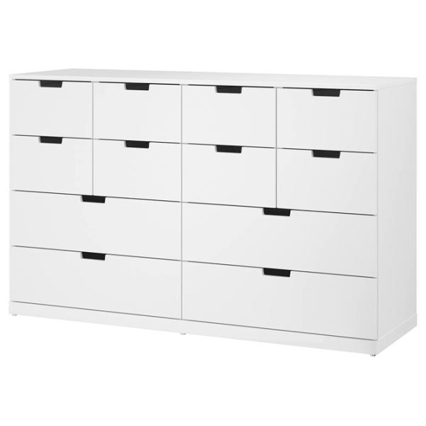 Comodă Ikea Nordli 99 x 160 x 47 / MDF / Alb photo 1