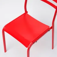Scaun de bucătărie Ikea Geneson Plastic/ Red photo 3
