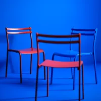 Scaun de bucătărie Ikea Geneson Plastic/ Red photo 6
