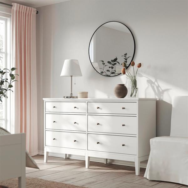 Comodă Ikea Idanas 95 x 162 x 50 / MDF / Alb photo 5