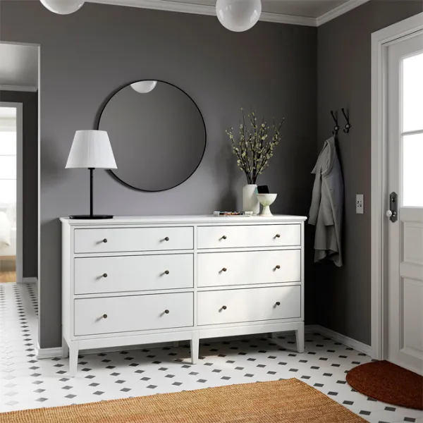 Comodă Ikea Idanas 95 x 162 x 50 / MDF / Alb photo 6