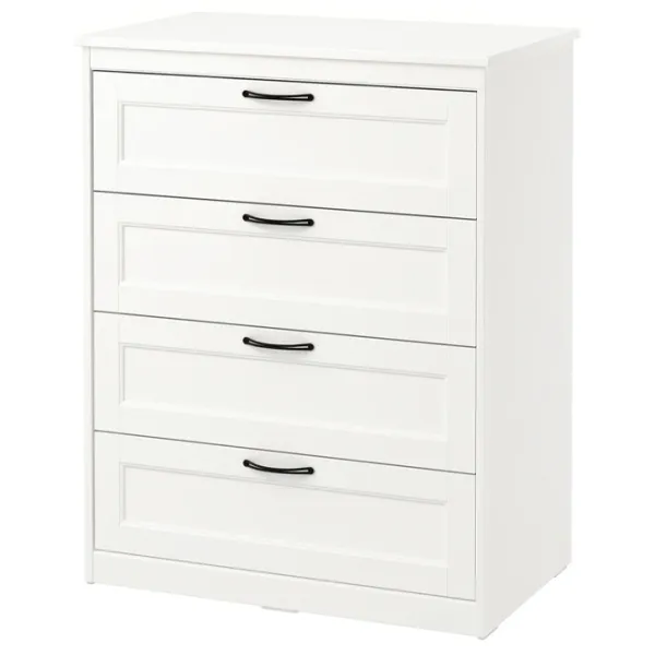 Комод Ikea Songesand 104 x 82 x 50см / МДФ / Белый photo 1