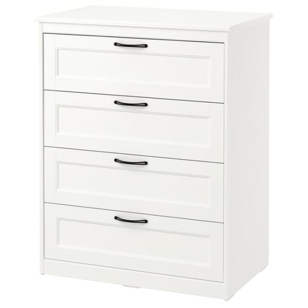 Комод Ikea Songesand 104 x 82 x 50см / МДФ / Белый photo 1