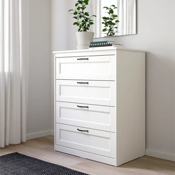 Комод Ikea Songesand 104 x 82 x 50см / МДФ / Белый photo 2