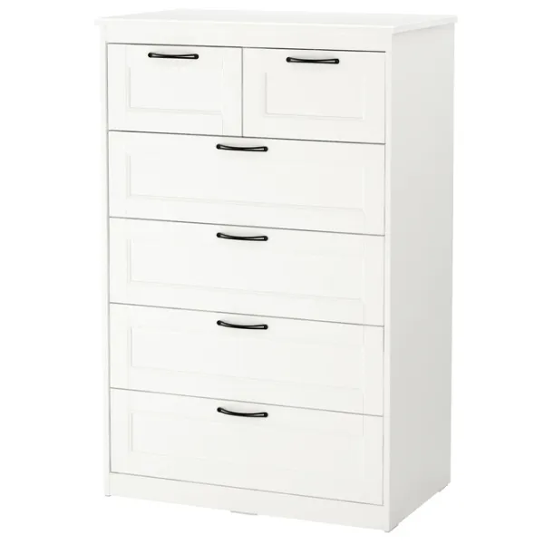 Comodă Ikea Songesand 126 x 82 x 50 / MDF / Alb photo 1