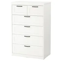 Comodă Ikea Songesand 126 x 82 x 50 / MDF / Alb