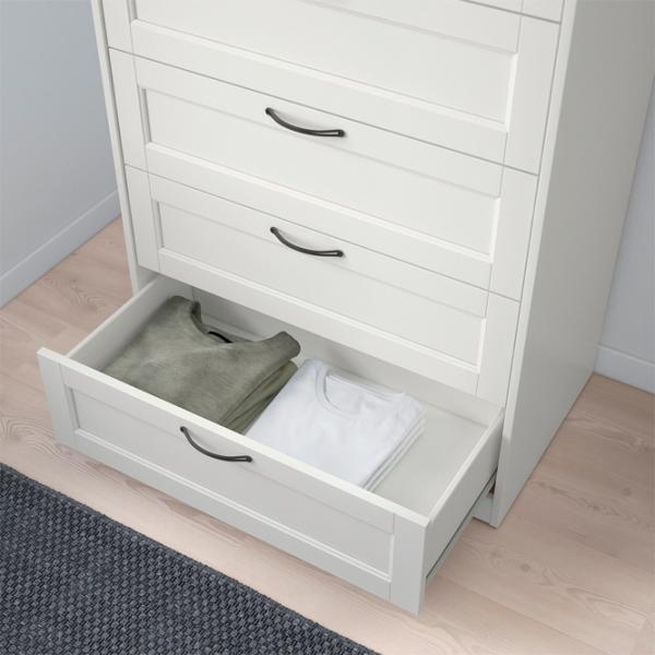 Comodă Ikea Songesand 126 x 82 x 50 / MDF / Alb photo 3