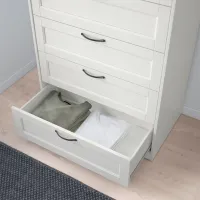 Comodă Ikea Songesand 126 x 82 x 50 / MDF / Alb photo 3