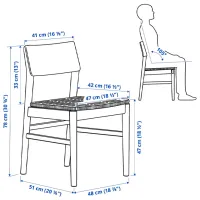 Scaun de bucătărie Ikea Skansnas Masiv/ Fag photo 5