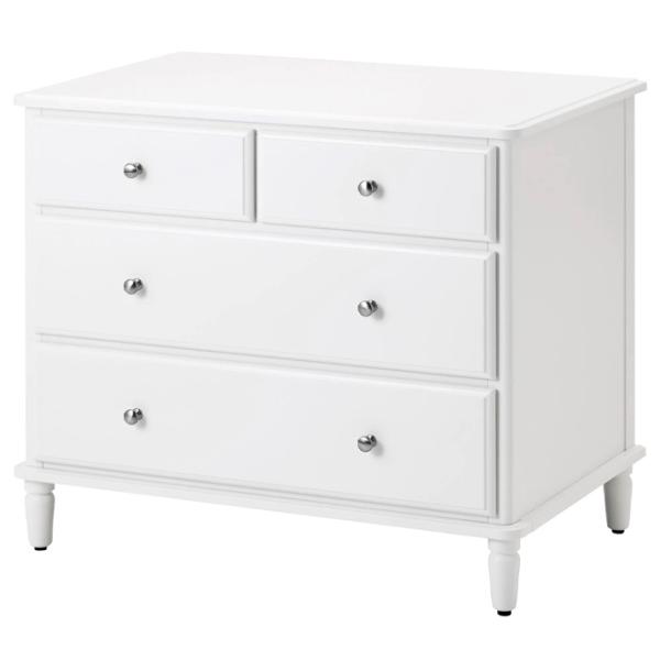 Comodă Ikea Tyssedal 76 x 87 x 54 / MDF / Alb photo 1