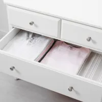 Comodă Ikea Tyssedal 76 x 87 x 54 / MDF / Alb photo 6
