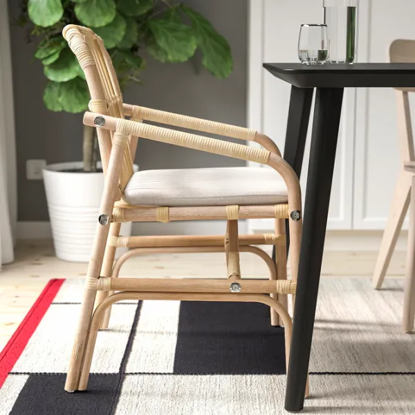 Кухонный стул Ikea Salno Искусственный ротанг/ Натуральный  photo 3