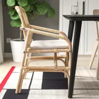 Scaun de bucătărie Ikea Salno Rattan artificial/ Natural photo 3