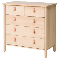 Комод Ikea Bjorksnas 90 x 90 x 47см / МДФ / Береза