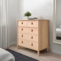 Comodă Ikea Bjorksnas 90 x 90 x 47 / MDF / Birch photo 5